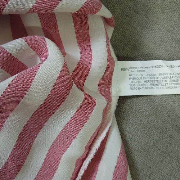 Zara Pink/White Stripes Blouse - Picture 3 of 10